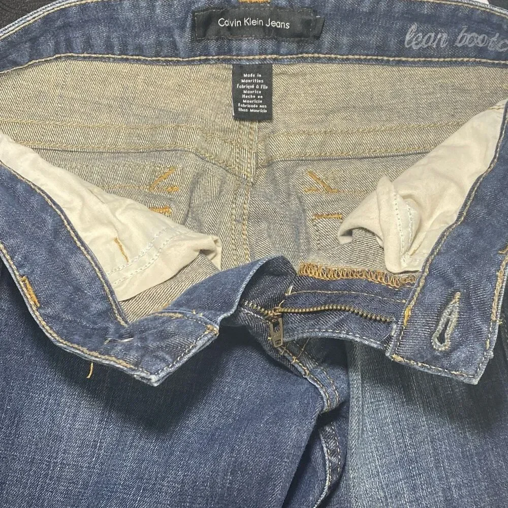 Calvin Klein Talla Jeans Women's Blue Size 2 28/29 Lean Bootcut Low Rise